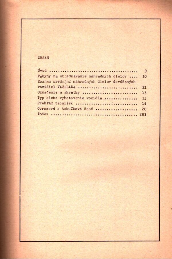 Alfréd Ivan, Mária Ďurkovičová: KATALÓG NÁHRADNÝCH DIELOV - LADA 1500