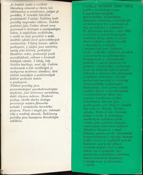 Vasilij Šukšin: CHARAKTERY A LÁSKY