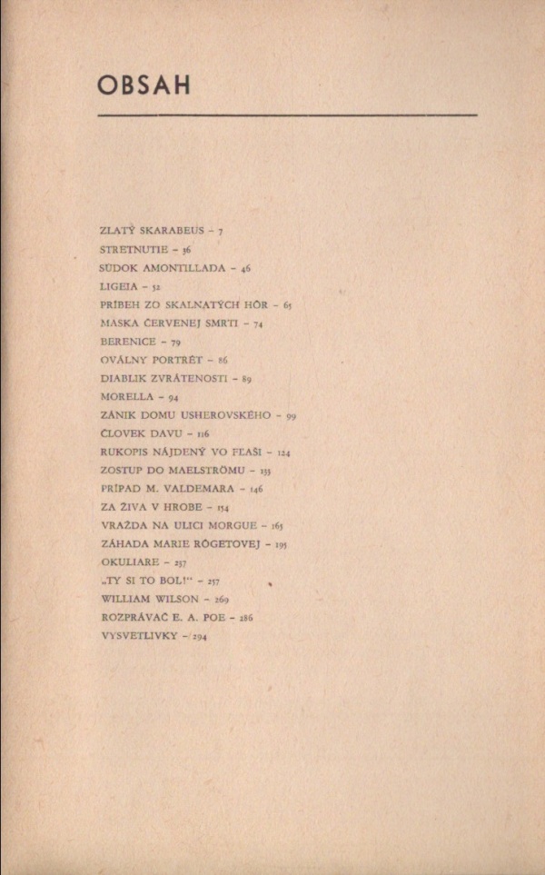 E.A. Poe: ZLATÝ SKARABEUS
