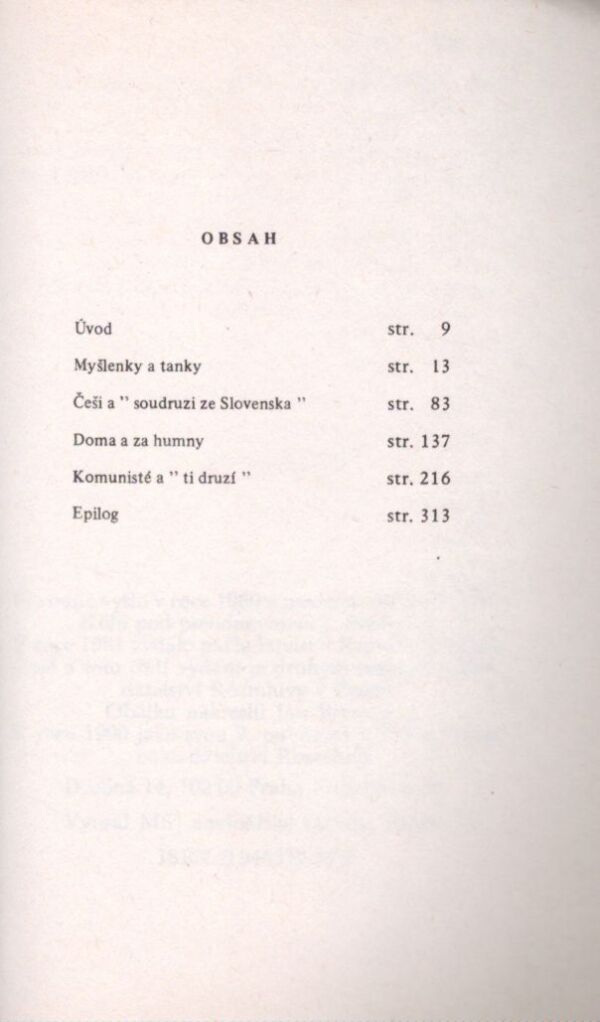 Petr Pithart: OSMAŠEDESÁTÝ