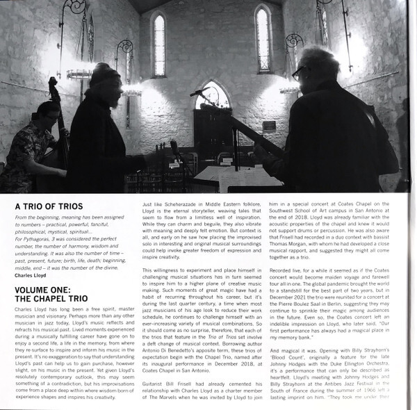 Charles Lloyd: TRIOS: CHAPEL - LP