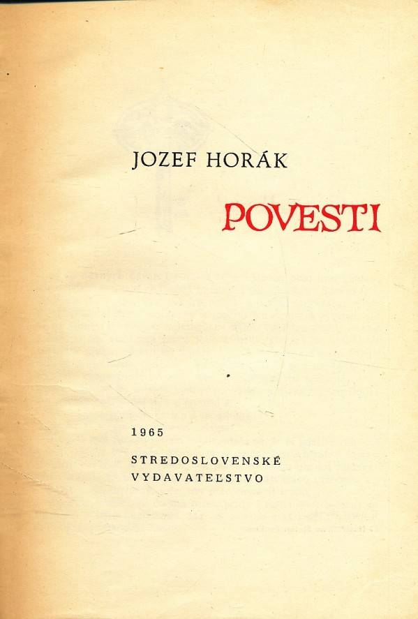 Jozef Horák: POVESTI