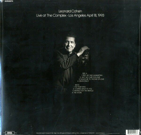 Leonard Cohen: LIVE AT THE COMPLEX LOS ANGELES 1993 - LP