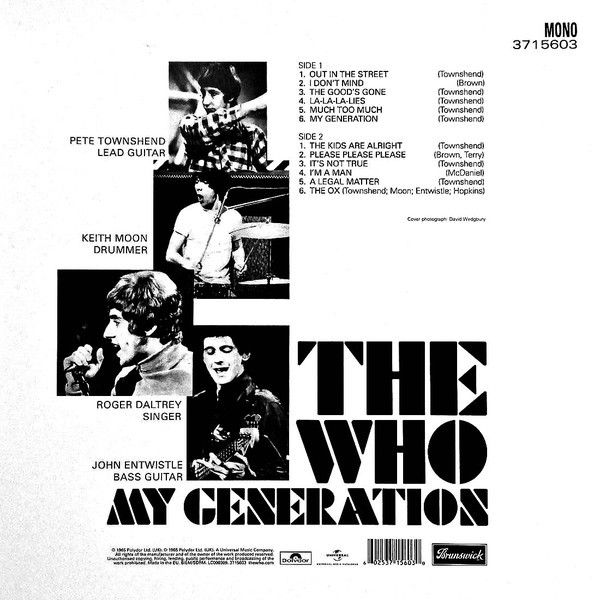 The Who: MY GENERATION - LP