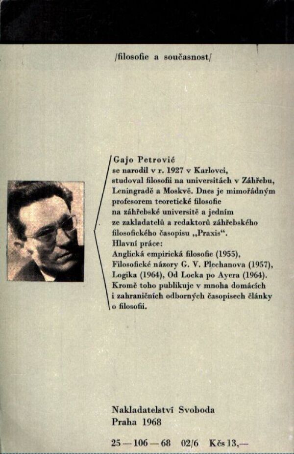 Gajo Petrovic: FILOSOFIE A MARXISMUS