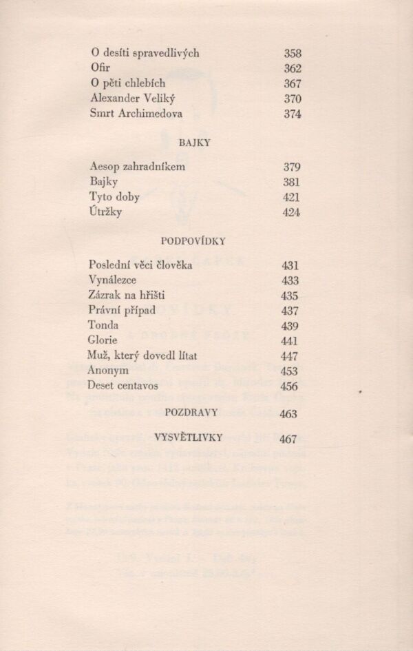 Karel Čapek: POVÍDKY A DROBNÉ PRÓZY