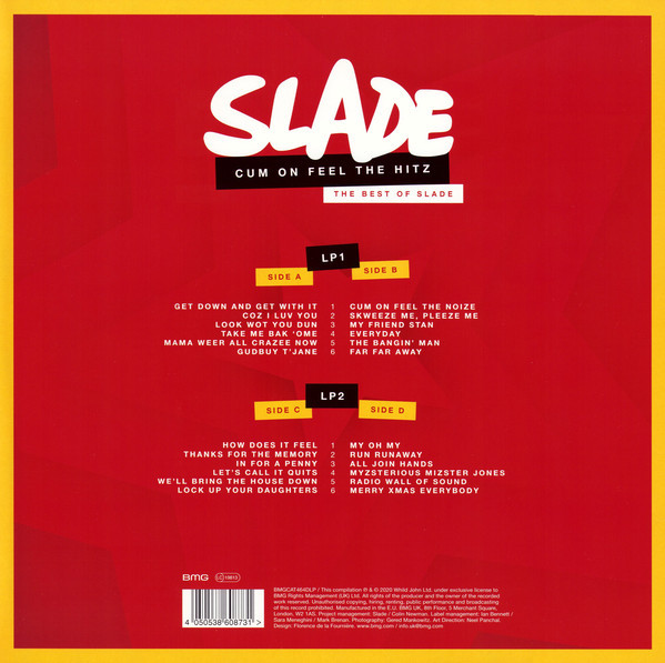 Slade: CUM ON FEEL THE HITZ - 2 LP