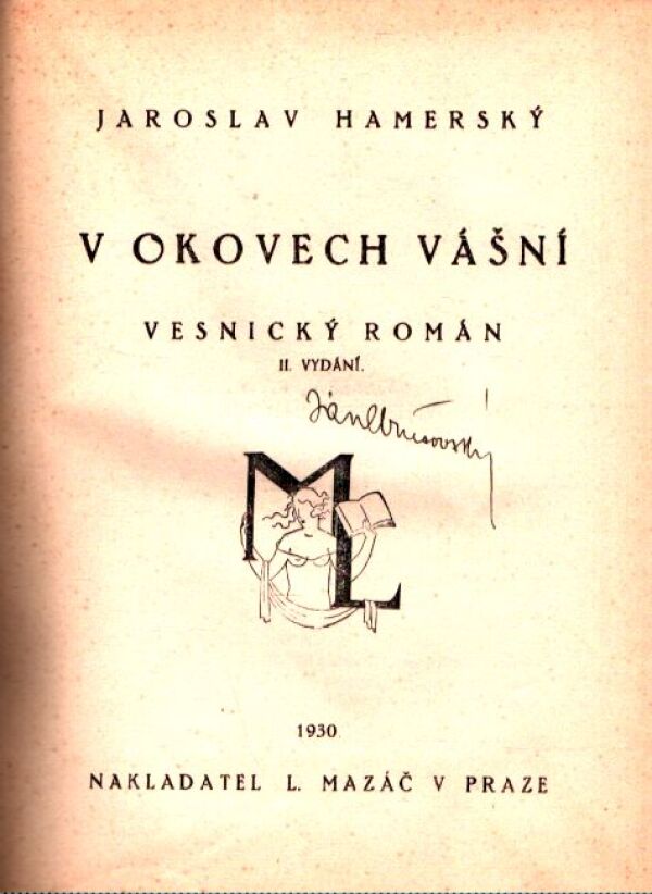 J. Hamerský: V OKOVECH VÁŠNÍ
