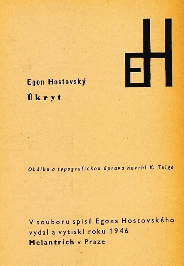 Egon Hostovský: ÚKRYT