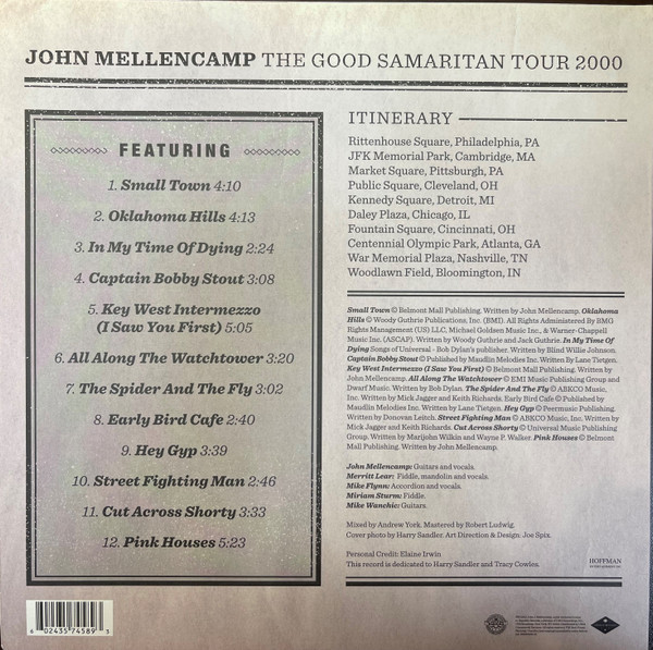 John Mellencamp: THE GOOD SAMARITAN TOUR 2000 - LP