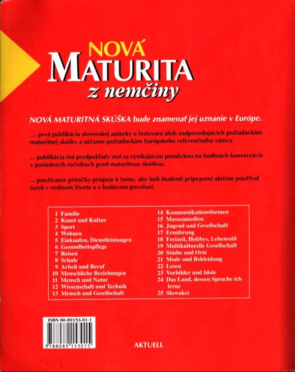Alexandra Olejárová: NOVÁ MATURITA Z NEMČINY
