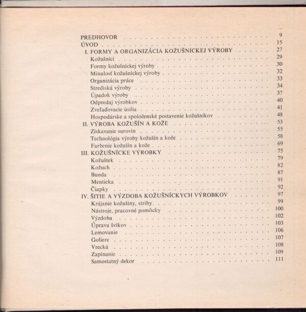 Jarmila Paličková-Pátková: ĽUDOVÉ KOŽUŠNÍCTVO NA SLOVENSKU