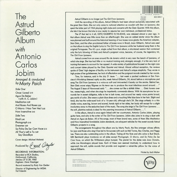 Astrud Gilberto: THE ASTRUD GILBERTO ALBUM - LP