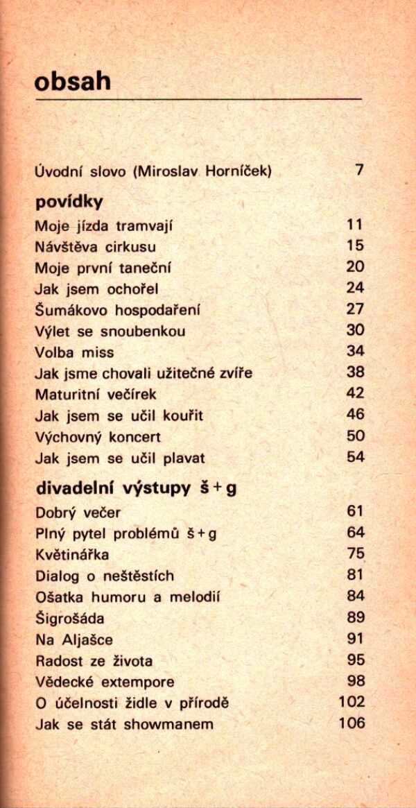 Miloslav Šimek, Jiří Grossmann: NÁVŠTĚVA CIRKUSU