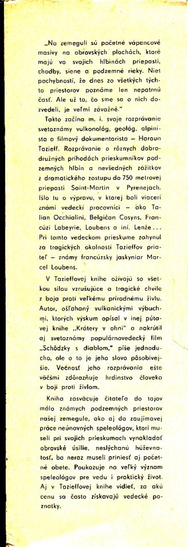 Haroun Tazzief: ZOSTUP DO PRIEPASTI