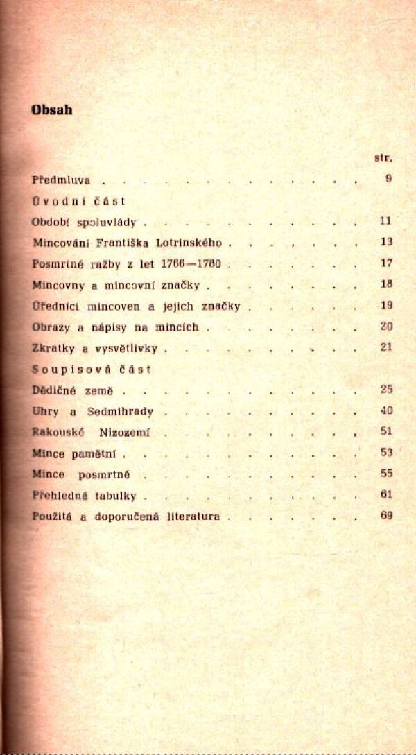 Miloslav Nový: MINCE FRANTIŠKA LOTRINSKÉHO 1745-1765
