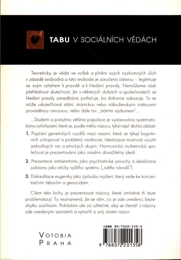 Petr Bakalář: TABU V SOCIÁLNÍCH VĚDÁCH