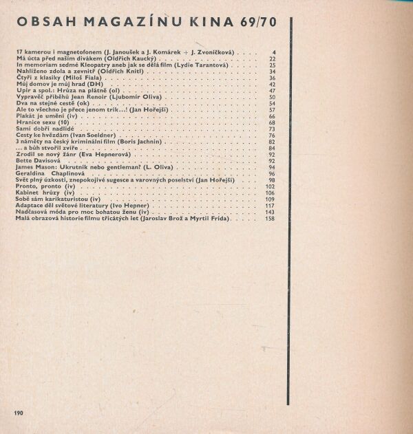 Magazín kina 69/70