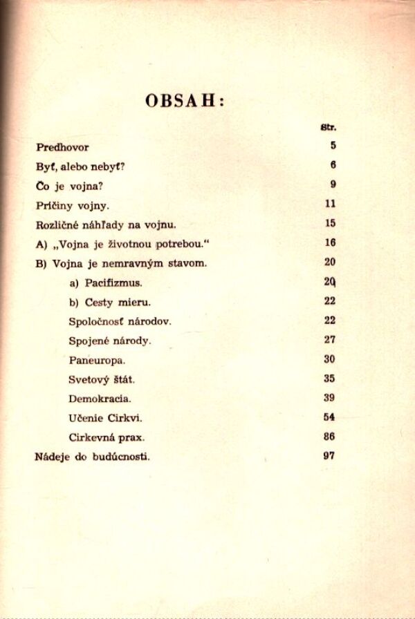 Alexander Spesz: BOJ PROTI VOJNE