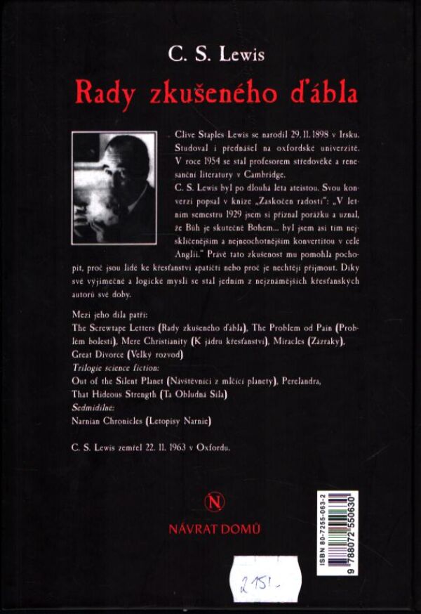 C. S. Lewis: RADY ZKUŠENÉHO ĎÁBLA