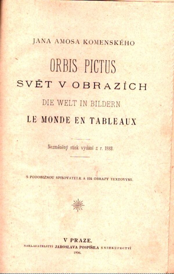 J. A. Komenský: ORBIS PICTUS - SVĚT V OBRAZÍCH