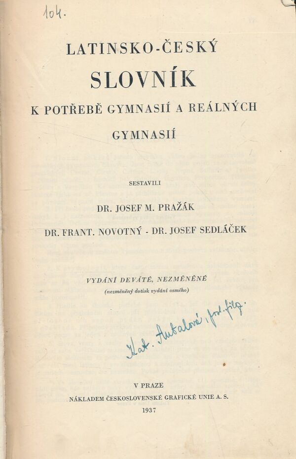 Josef M. Pražák:
