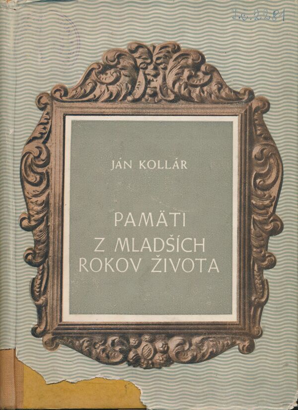 Ján Kollár: Pamäti z mladších rokov života