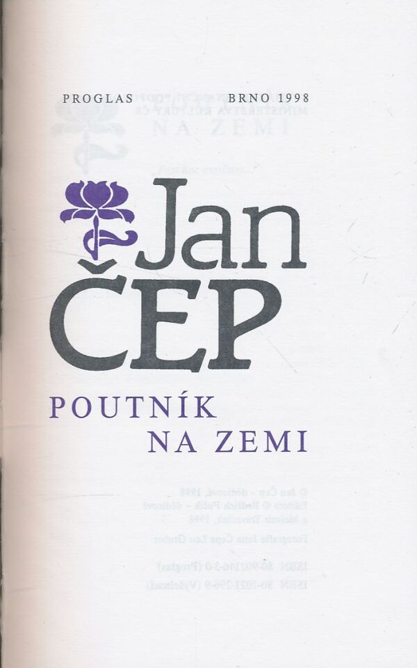 Jan Čep: Poutník na zemi