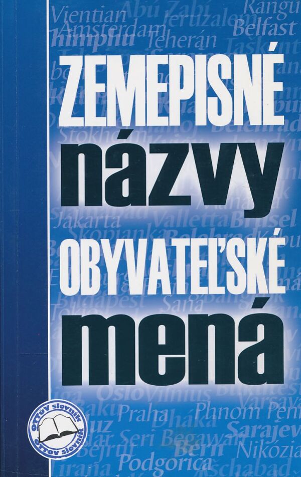 Ivor Ripka: Zemepisné názvy, obyvateľské mená