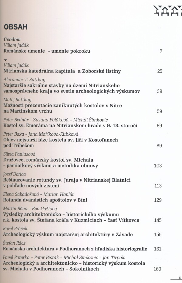 RANOSTREDOVEKÁ SAKRÁLNA ARCHITEKTÚRA NITRIANSKEHO KRAJA