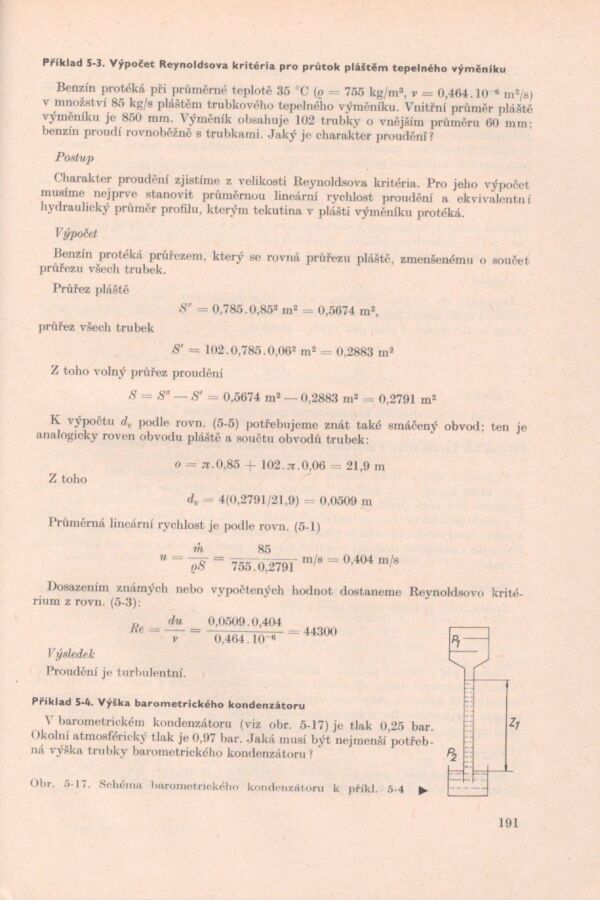 Zdeněk Volák, Miloš Ryba, Vladimír Pechoč: PŘÍKLADY CHEMICKO - INŽENÝRSKÝCH VÝPOČTŮ
