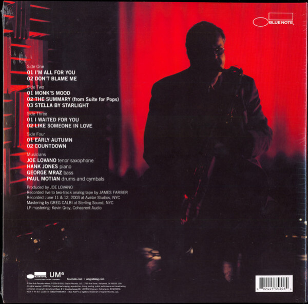 Joe Lovano: I`M ALL FOR YOU - 2LP