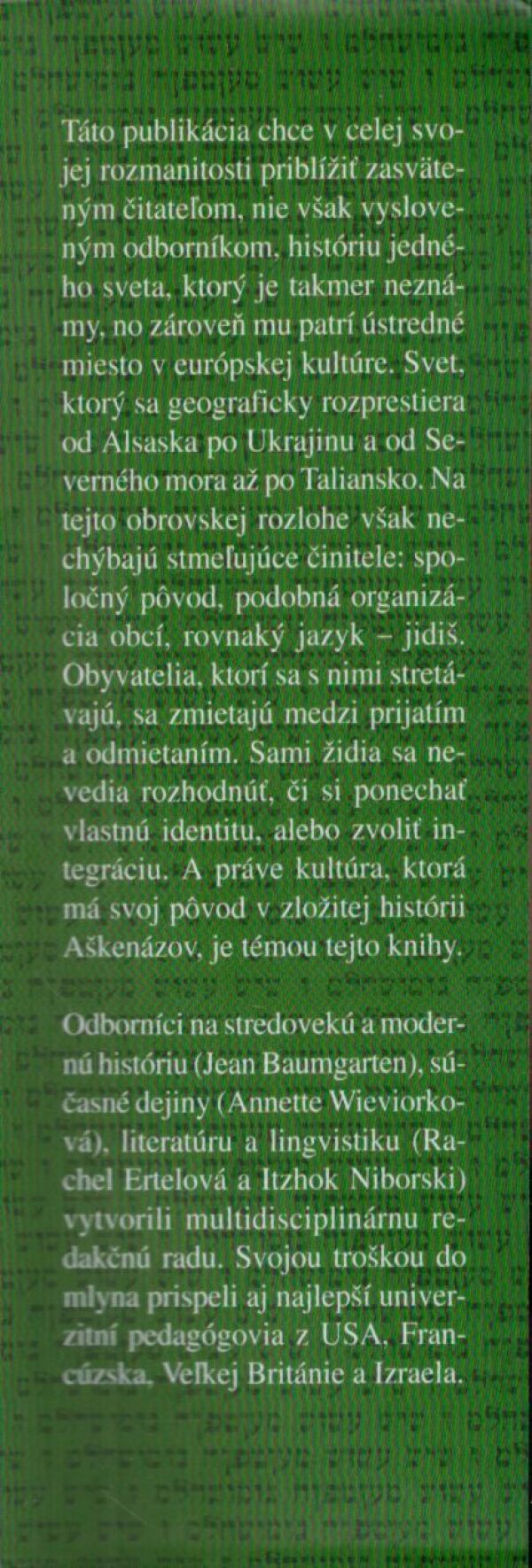 TISÍC ROKOV AŠKENÁZSKEJ KULTÚRY
