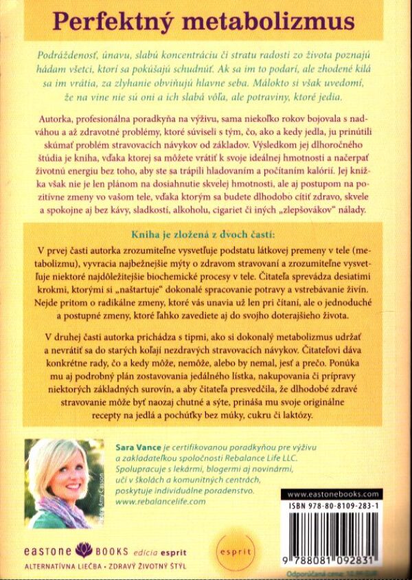 Sara Vance: PERFEKTNÝ METABOLIZMUS