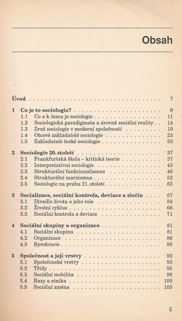 Jan Jandourek: ÚVOD DO SOCIOLOGIE