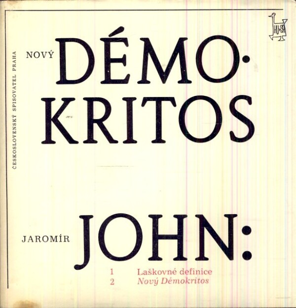 Jaromír John: NOVÝ DÉMOKRITOS