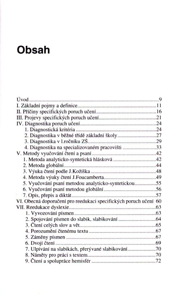 Olga Zelinková: PORUCHY UČENÍ