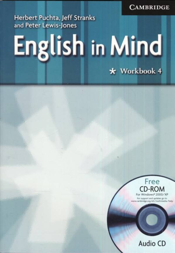 Herbert Puchta, Jeff Stranks, - Jones Peter Lewis: ENGLISH IN MIND 4 - WORKBOOK (PRACOVNÝ ZOŠIT) + CD/CD-ROM
