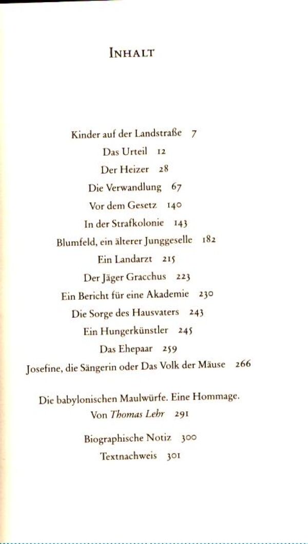 Franz Kafka: DIE SCHÖNSTEN ERZÄHLUNGEN