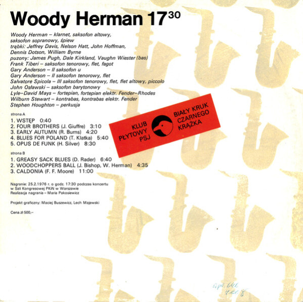 Woody Herman: WOODY HERMAN 17,30 - LP