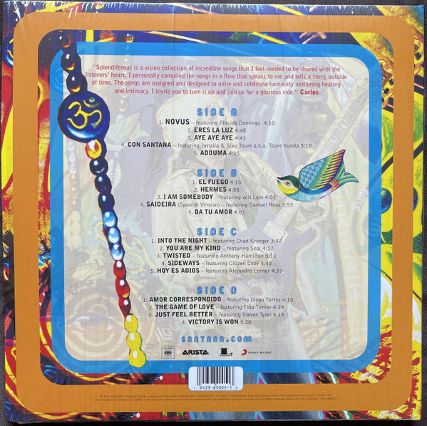 Santana: SPLENDIFEROUS - 2 LP