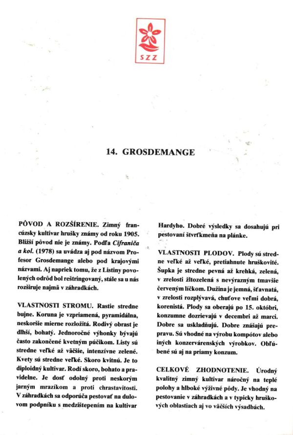 Ivan Hričovský: POMOLÓGIA - JABLONE, HRUŠKY