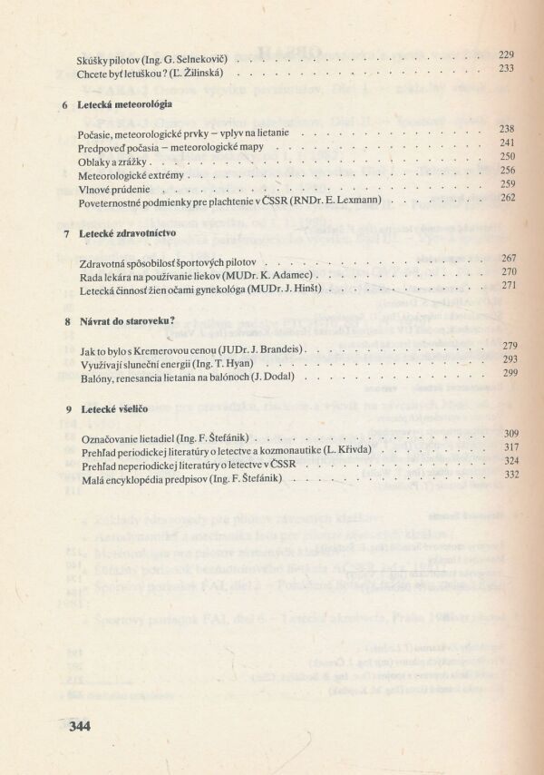 František Štefánik, kol: Športové lietanie, lietadlá, letci - 1983