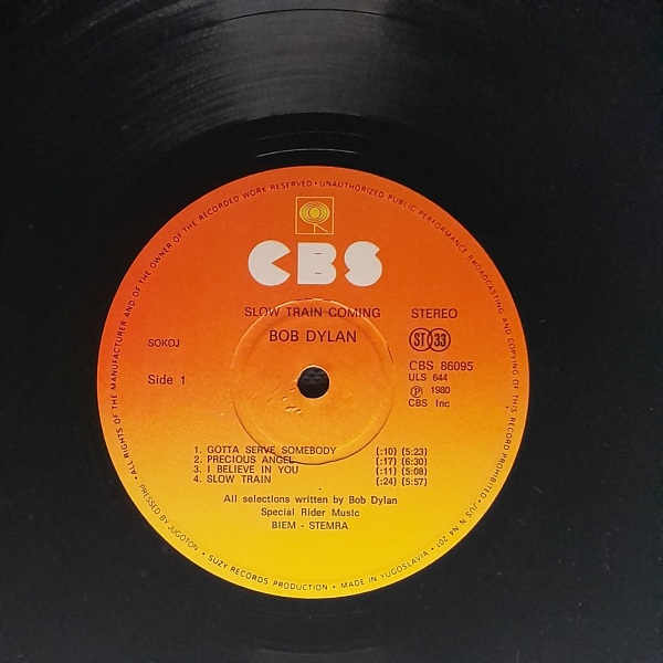 Bob Dylan: SLOW TRAIN COMING - LP