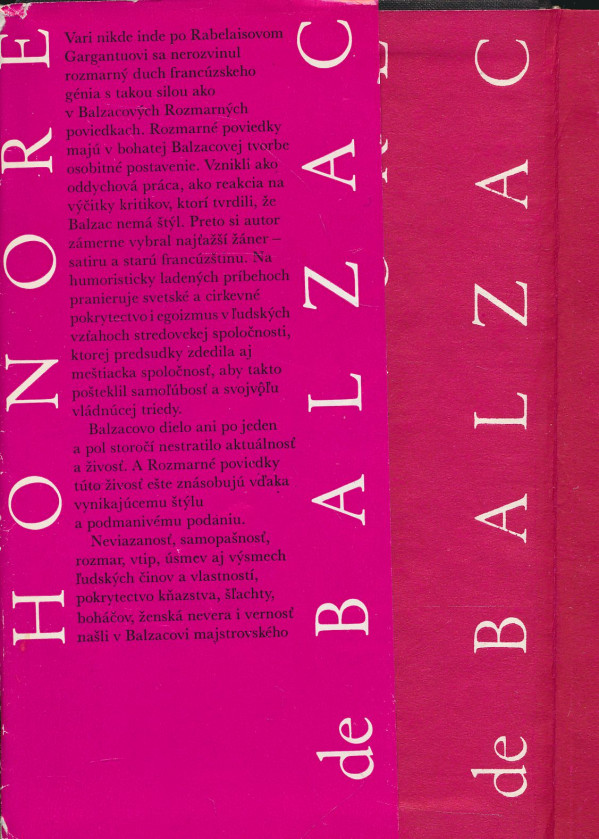 Honoré de Balzac: Rozmarné poviedky