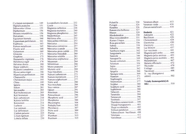 H. C. Allen: KLÍČOVÉ SYMPTOMY HOMEOPATICKÉ MATERIE MEDIKY