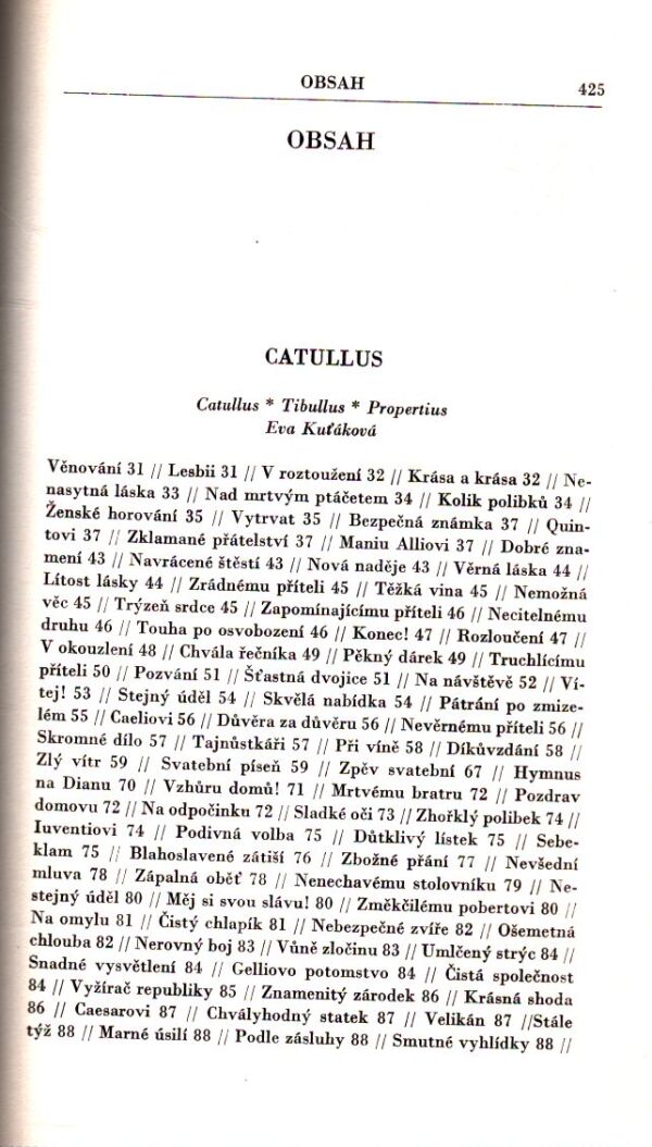 Catullus, Tibullus, Propertius: PĚVCI LÁSKY