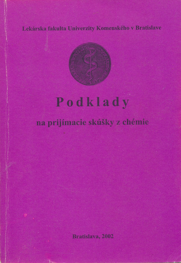 Pavel Traubner: Podklady na prijímacie skúšky z chémie