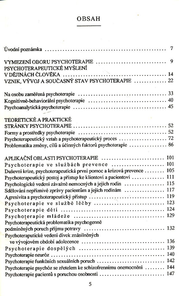 Jan Vymětal: ÚVOD DO PSYCHOTERAPIE