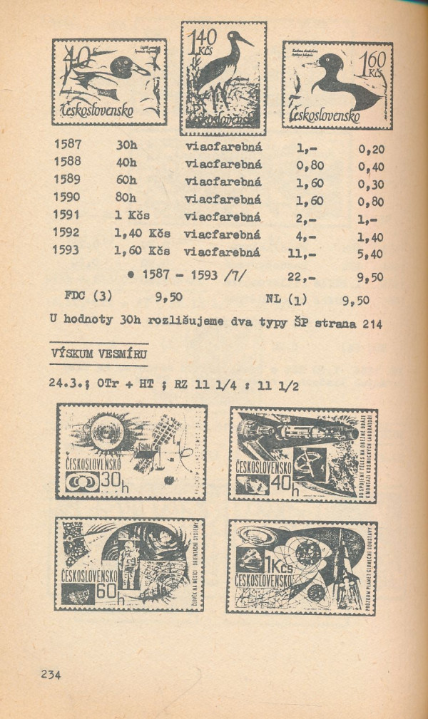 Katalóg československých poštových známok 1945 - 1969